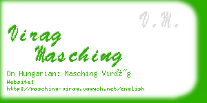 virag masching business card